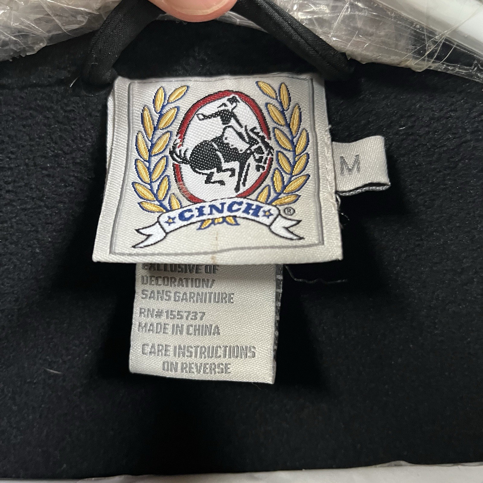 Cinch Western Jacket Soft Shell Full Zip Gray Bla… - image 11