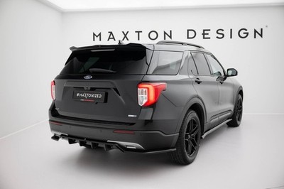 Maxton Design Diffusor Heckansatz passend für Ford Explorer XLT Mk6 schwarz Hoch