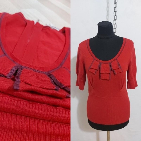 Women Karen Millen Sweater Red 38 / M / 46