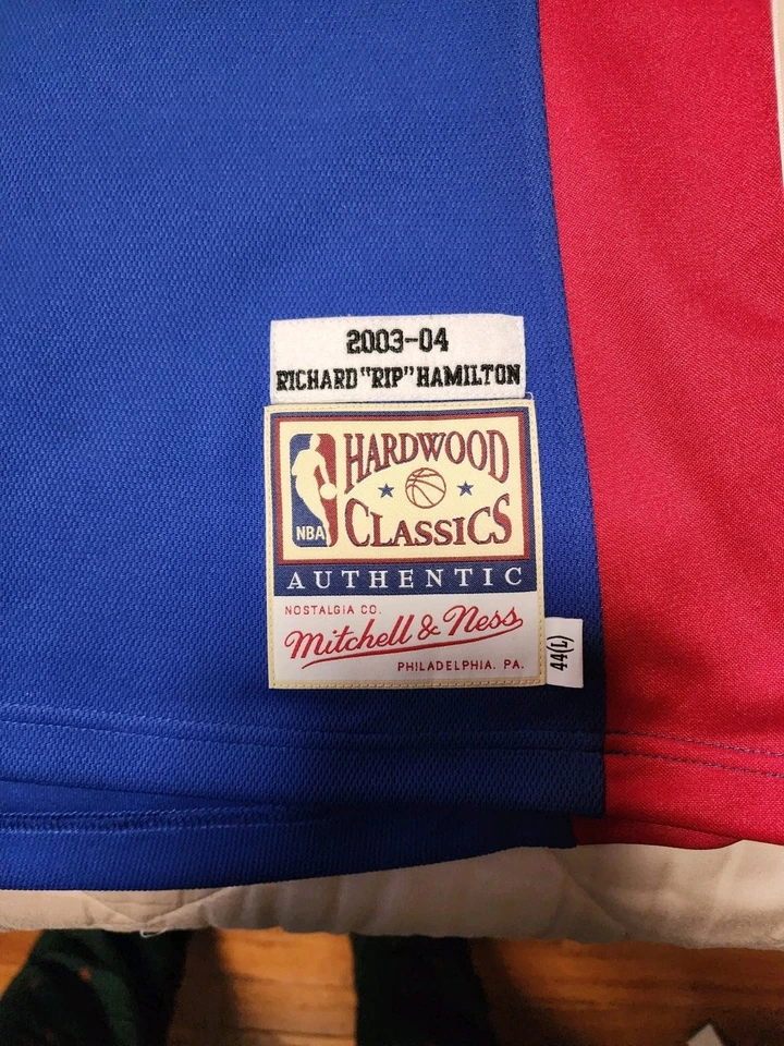 Detroit pistons jersey Rip Hamilton Blue Authentic Large - Image 3 of 4