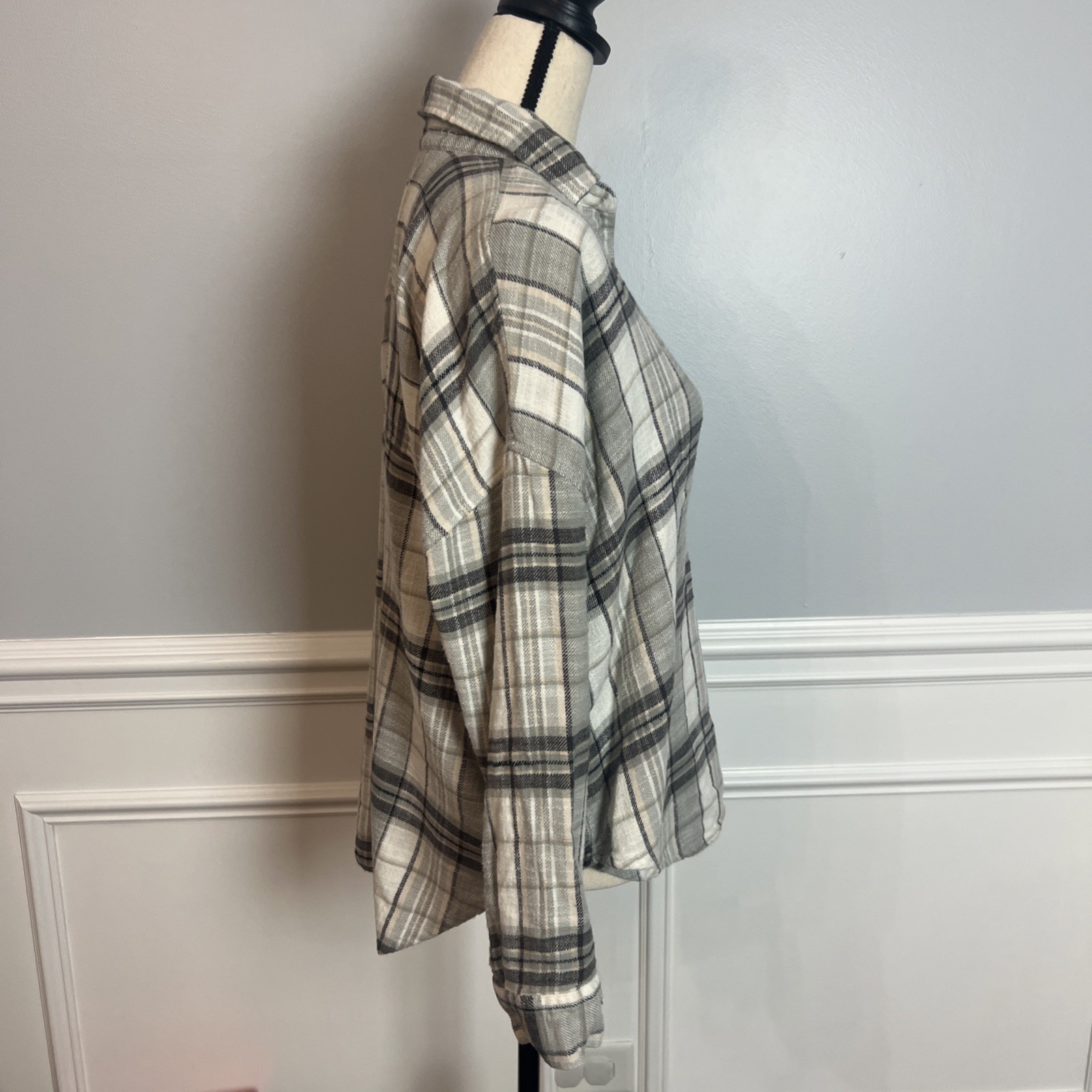 American Eagle Oversized Pullover Flannel Long Sl… - image 4
