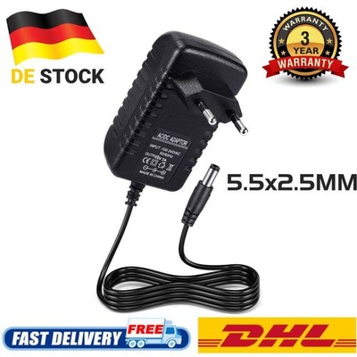 12V AC/DC Adapter 100-240v 50-60HZ 12V Netzadapter steckernetzteil 2a EU Plug