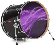 Vinyl Skin Decal Wrap fits 22" Bass Kick Drum - Mystic Vortex Purple