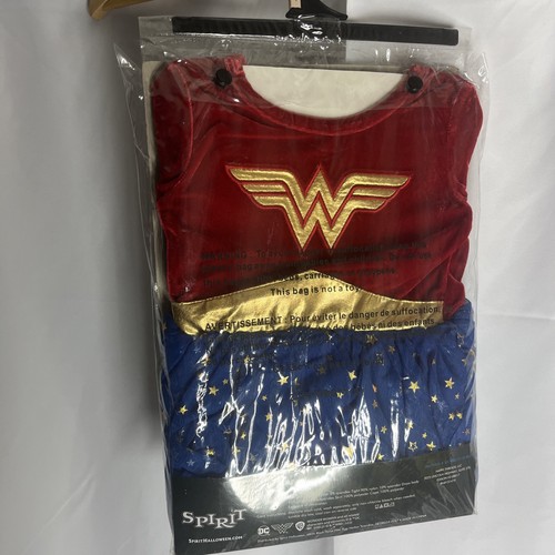 Girls WONDER WOMAN Halloween Costume Super hero Tutu Dress Purim Toddler 2T NEW - Picture 2 of 5