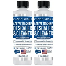 Coffee Machine Descaler 8 oz – Universal Descaling Solution Pack of 2