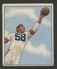 1950 Bowman #8 Mac Speedie  RC ROOKIE HOF:: Cleveland Browns   ~ VG/EX+