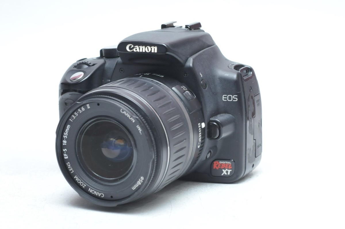 Canon EOS Digital Rebel XT DSLR Camera With AFS 18-55mm Lens Kit
