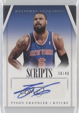 2013-14 Panini National Treasures Scripts 39/49 Tyson Chandler #SC-TC Auto 0m0