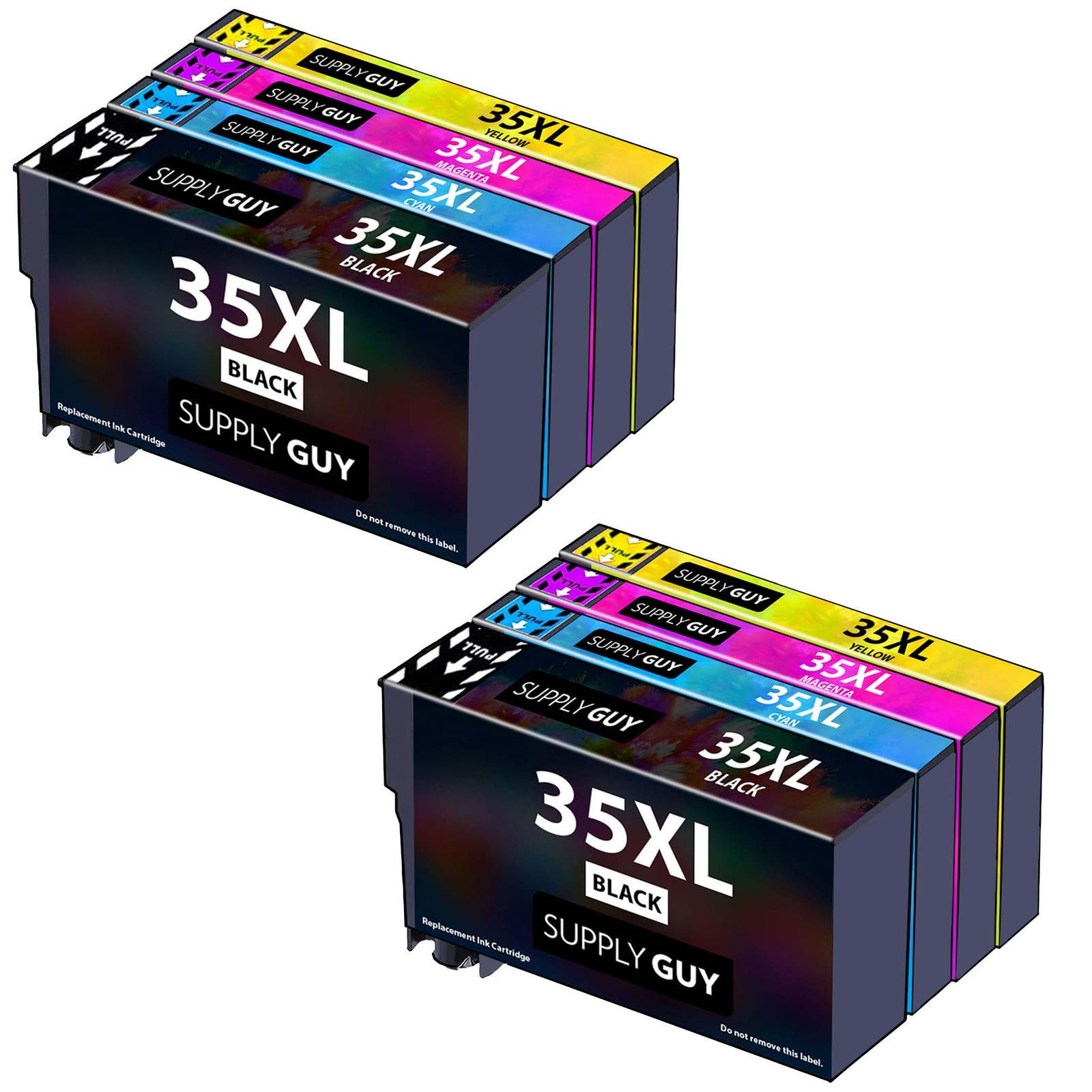 Cartouches Epson 35XL pour WF-4700 Kit 8 Encre Anti-Séchage Sans Blocage