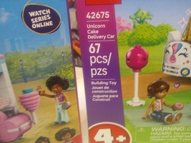 Lego Friends 2 SET #42643 COTTON CANDY STAND  #42675 UNICORN CAKE DELIVERY