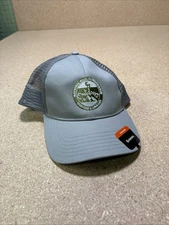 Simms NWF Patch Trucker Hat Ballcap Gray Low Crown New