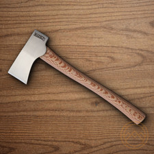 Marbles Mini Axe 2.5" Stainless Steel Head With 1" cutting Edge Wood Handle
