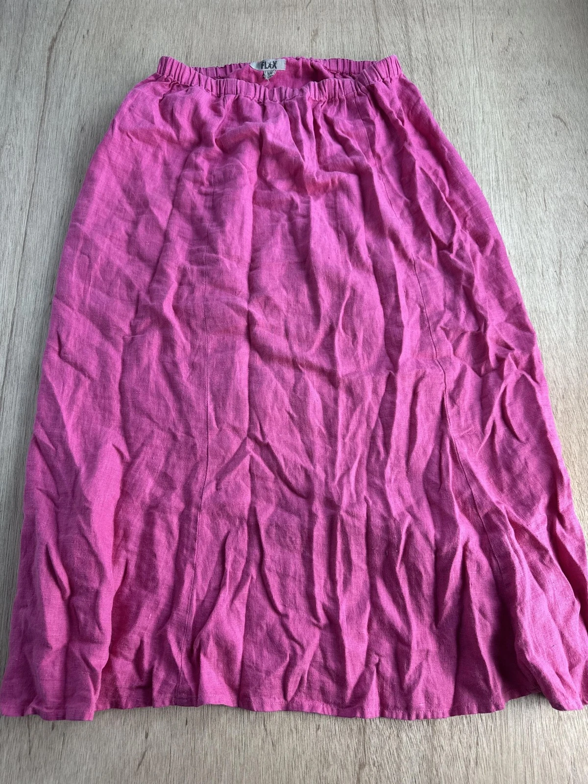 FLAX Skirt Womens Size L Pink Linen Straight Midi Elastic Waist Casual
Opens in a new window or tab