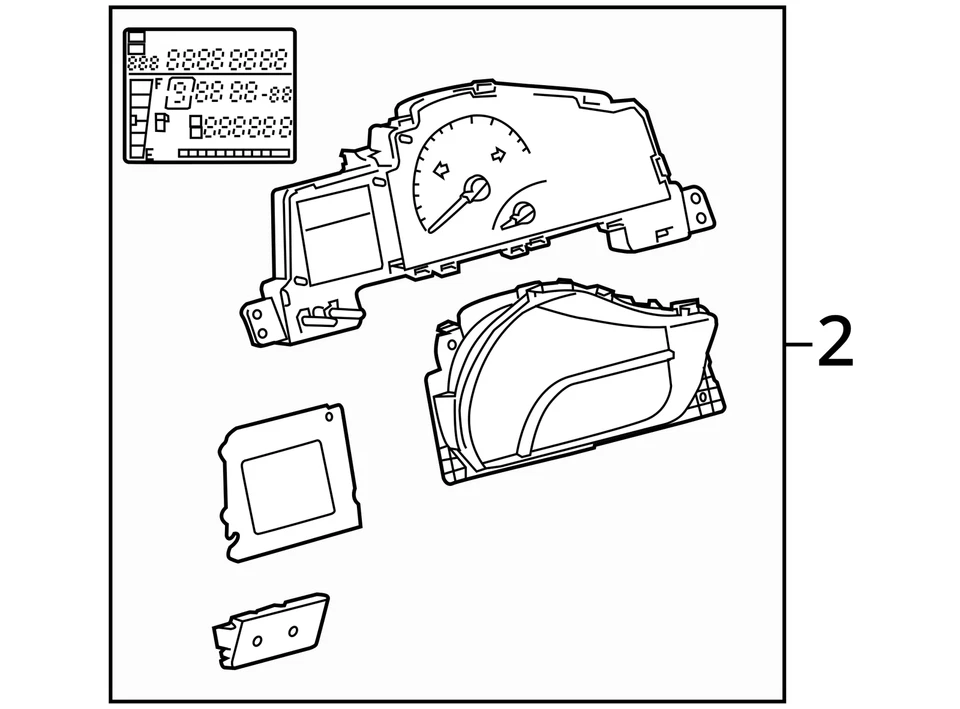 Speedometer Cluster MPH Fits 11-15 SCION IQ 30653197 Foto 4 de 4