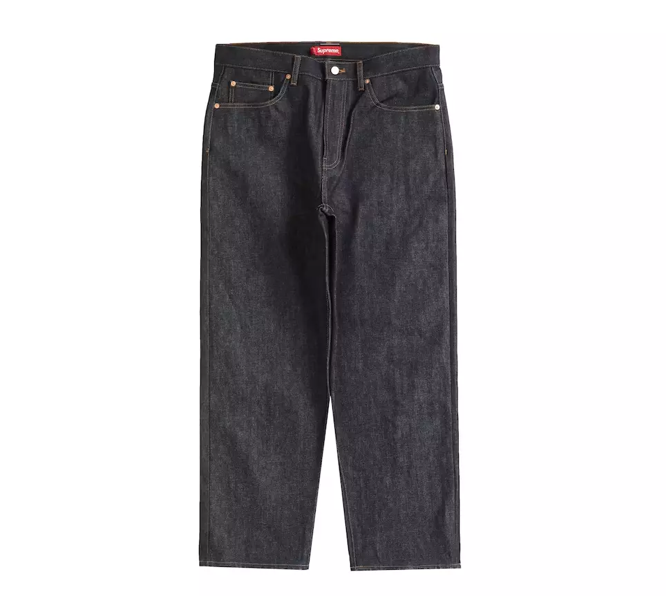 🔥 Supreme® Baggy Jean - Rigid Raw Selvedge - 34