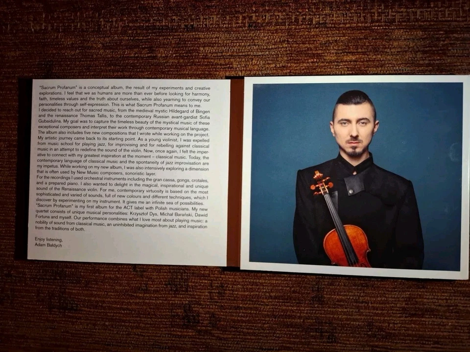 Adam Baldych Quartet - Sacrum Profanum ( German ACT Label CD 2019 ) Jazz - Image 3 of 4