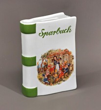 9988418-d Porcelain Money Box Book Märchenmotiv Snow White Kämmer 10x15cm