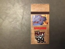 Marlboro Cigarettes Match Book ranch Party Continues '99 Kayaker Version