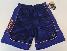 And1 Mens Shorts Basketball Gym Printed 11" Inseam S M L 2XL 3XL Purple Gold