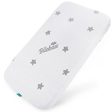 Baby Bassinet Mattress Pad Waterproof with Removable Zippered Cover 0.8" Thick