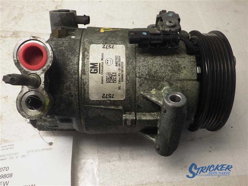 Chevrolet Colorado 2017-2022 A/C Compressor 3.6L Gasoline Chevrolet Colorado 2017-2022 A/C Compressor 3.6L Gasoline