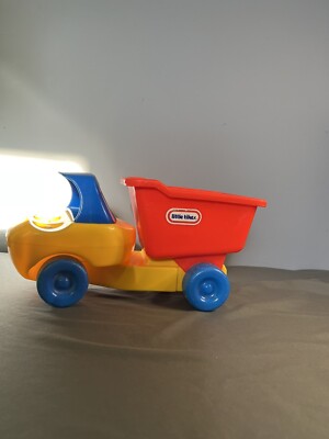 Little Tikes Toddle Tots Red Yellow Blue Dump-Truck Vintage Toy