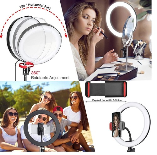 Anello Luminoso LED da 10.2" per Selfie con Supporto Treppiedi FOR Tik Tok - Foto 3 di 11