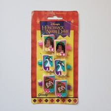 Goody Vintage Disney Hunchback of Notre Dame 6 Pack Banner Barrettes 1996 Djali