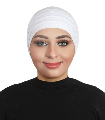 Berretto musulmano da donna sotto sciarpa cotone hijab islamico nuovo - Foto 41 di 63