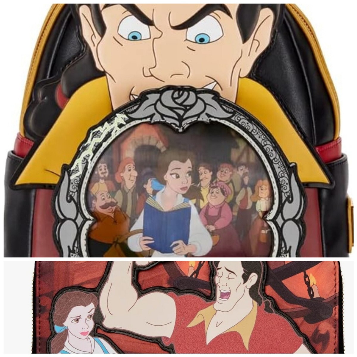Loungefly Disney Villains Scene Gaston Mini Backpack  display picture 3
