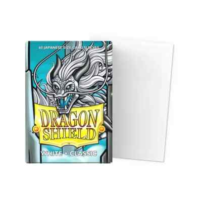 (60-Pack) Dragon Shield Card Sleeves CLASSIC WHITE Small/Mini Japanese Size