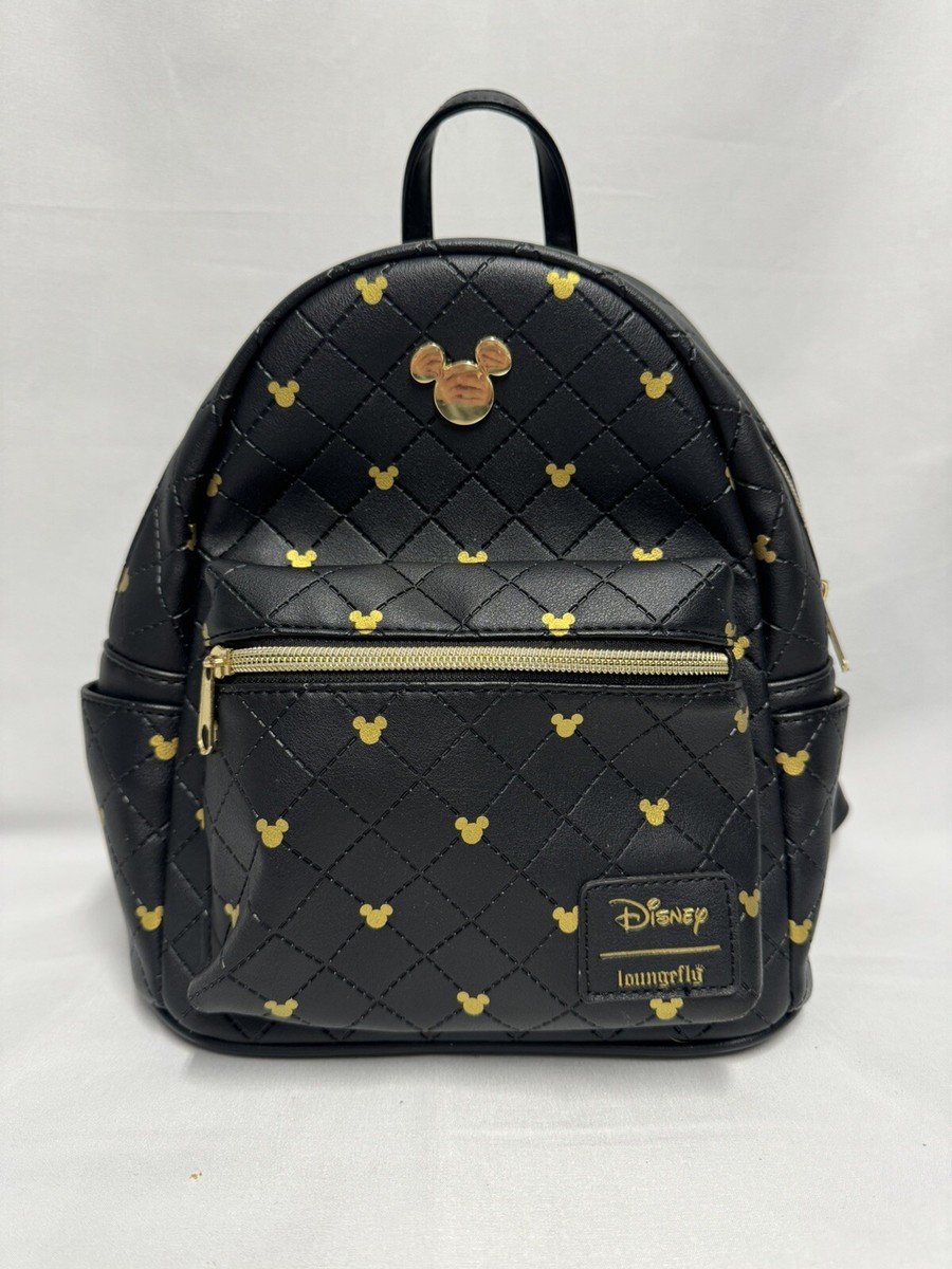 Disney Loungefly - Black And Gold Icon Mickey Mouse Quilted  display picture 2