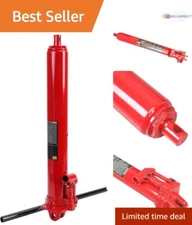 Hydraulic Long Ram Jack Steel 3 Ton Capacity Lift Range 24-43 in For Garage