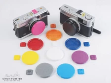 Olympus Trip 35 Flexible Lens Caps & Hot Shoe Covers By Forster UK