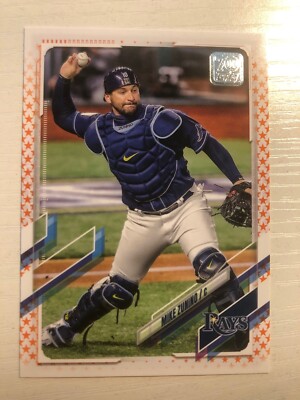 2021 Topps Orange Star Parallel /99 Mike Zunino Rays 430