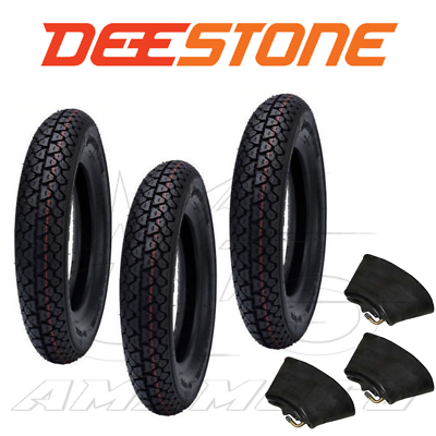 2 Pneumatici Deestone 3.50-10 Con Camere D'Aria - Per Vespa PX 125-200 - Foto 9