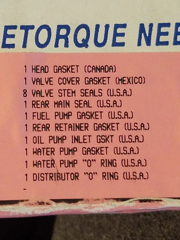 Fits Ford Tempo Engine Full Gasket Set ROL FS32500 NOS - Image 3 of 4