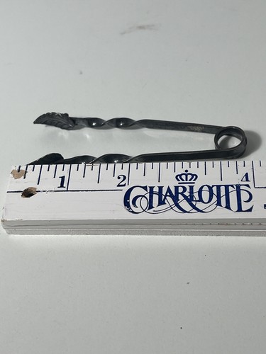 Hobe Handwrought Sterling silver Ice Sugar Cube Tong Twisted 4” Serving Heirloom - Picture 4 of 6