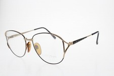 VTG NOS Givenchy Lunettes Clear Vision Matte Gold Black Eyeglasses 56/16-130 mm