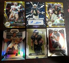 PURDUE Rondale Moore AUTOGRAPH RC CARD DREW BREES GOLD PRIZM CARSEN EDWARDS RC