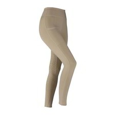 Shires Aubrion Hudson Girl's Riding Tights in Beige