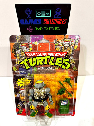 TMNT Ninja Turtles 1989 Metalhead Playmates Action...