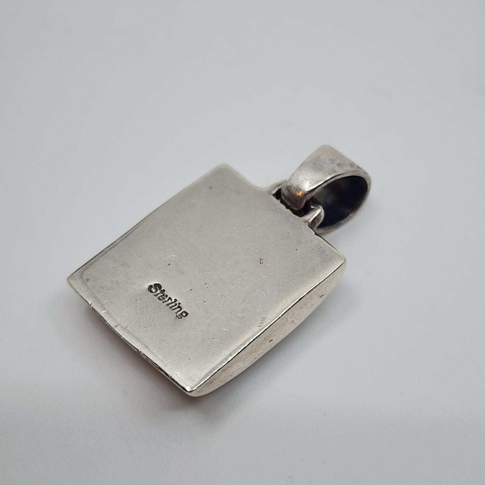 Native American Made Shell MOP Sterling Necklace … - image 5