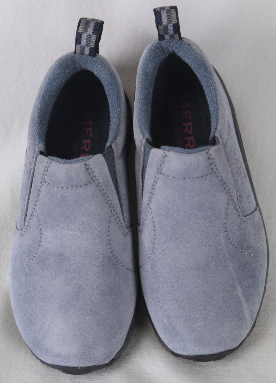 Scarpe da trekking Merrell Jungle Moc bambini denim blu pelle scamosciata 1 medie nuove con scatola