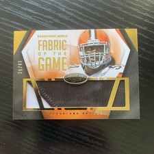 2014 Panini Certified Fabric of the Game Prime Barkevious Mingo /49 GAME WORN