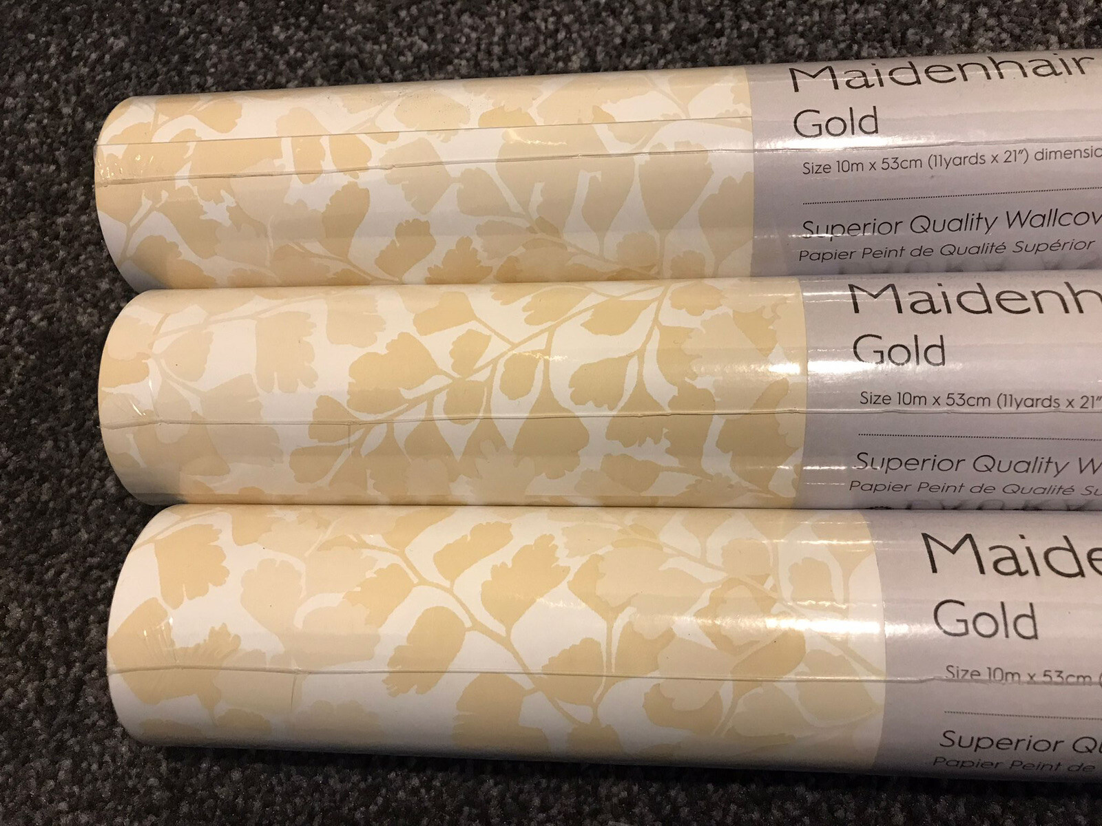 Laura Ashley Maidenhair Gold Superior Quality Wallpaper Same Batch eBay