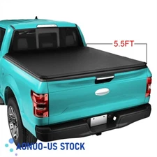 5.5Ft Roll Up Soft Tonneau Cover Fits Ford F-150 2004-14 Lincoln 06-2014 Mark LT