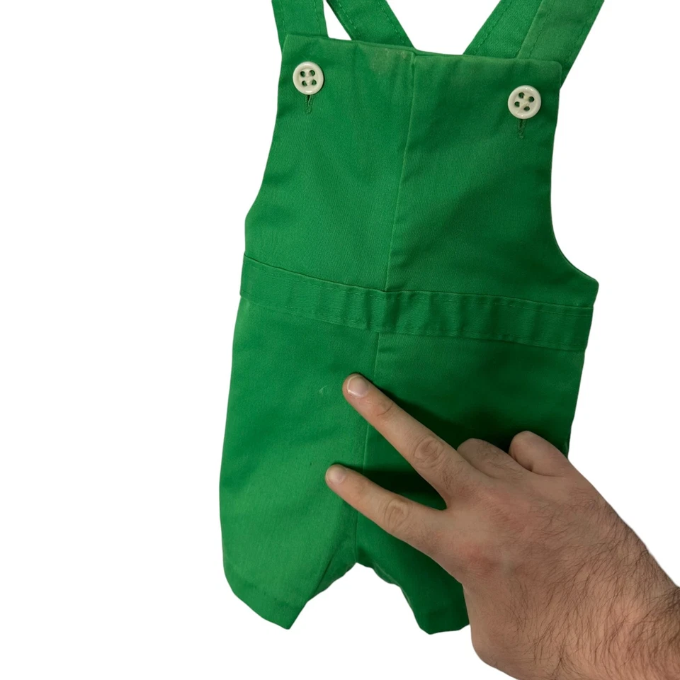 Pantalones Cortos De Colección Años 70 Healthtex 12 Meses Mameluco Verde Stantog Botón Niño Foto 3 de 4