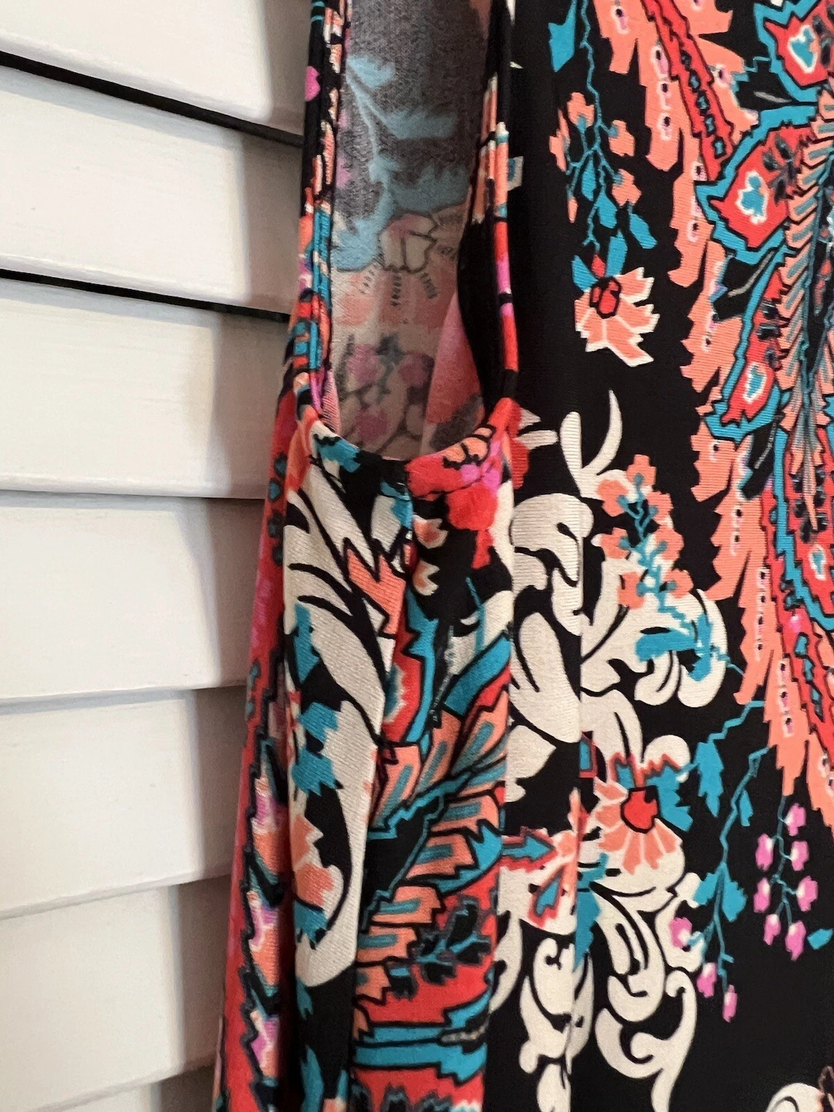 ALYX Vestito Donna Taglia Small Petite SP Senza Maniche Cambio Paisley Tasche Mini