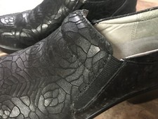 ALEGRIA by PG LITE ERY 586 Black Leather Comfort Slip On Women Shoes EU 36 US 6